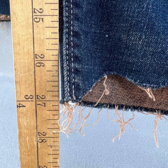 Lucky Brand Bridgette Ankle Skinny Size 4/27 Jeans Raw Hem Dark Wash 7W13923 - Picture 5 of 16